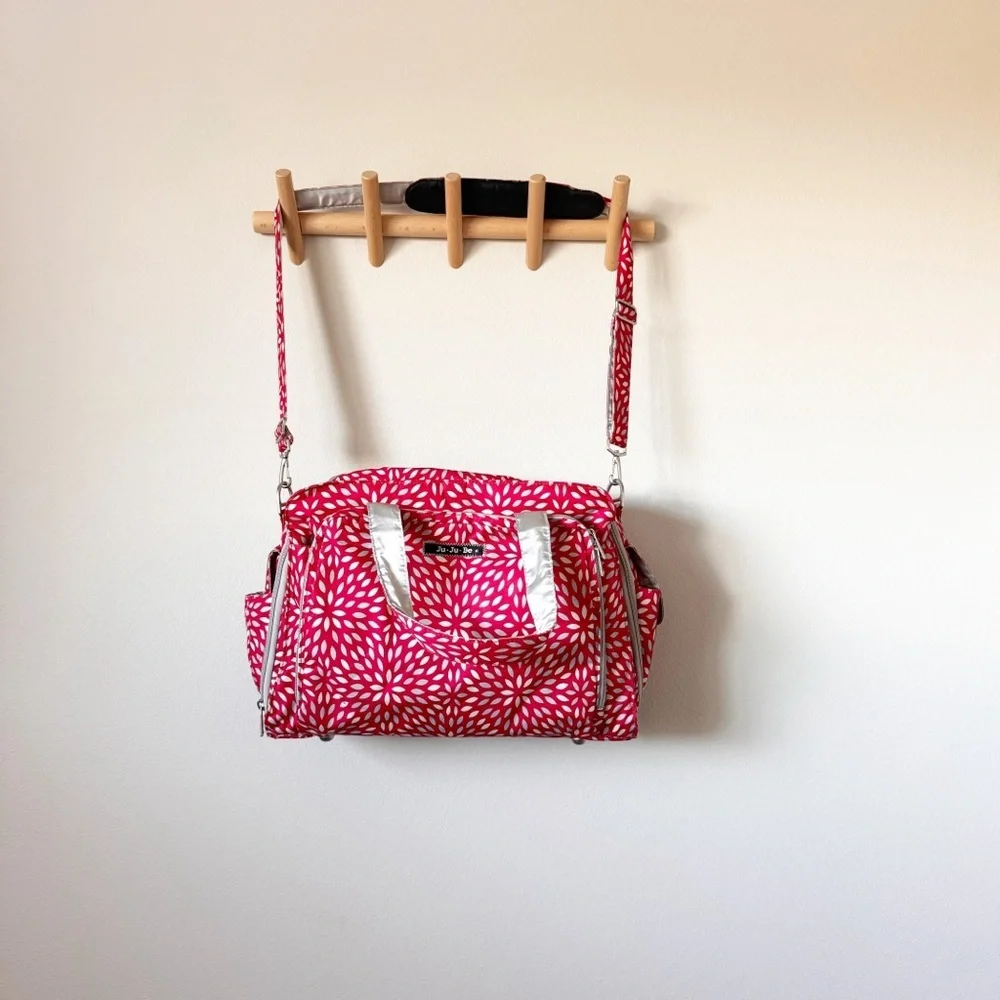 Jujube Diaper Backpack in Scarlet Petal